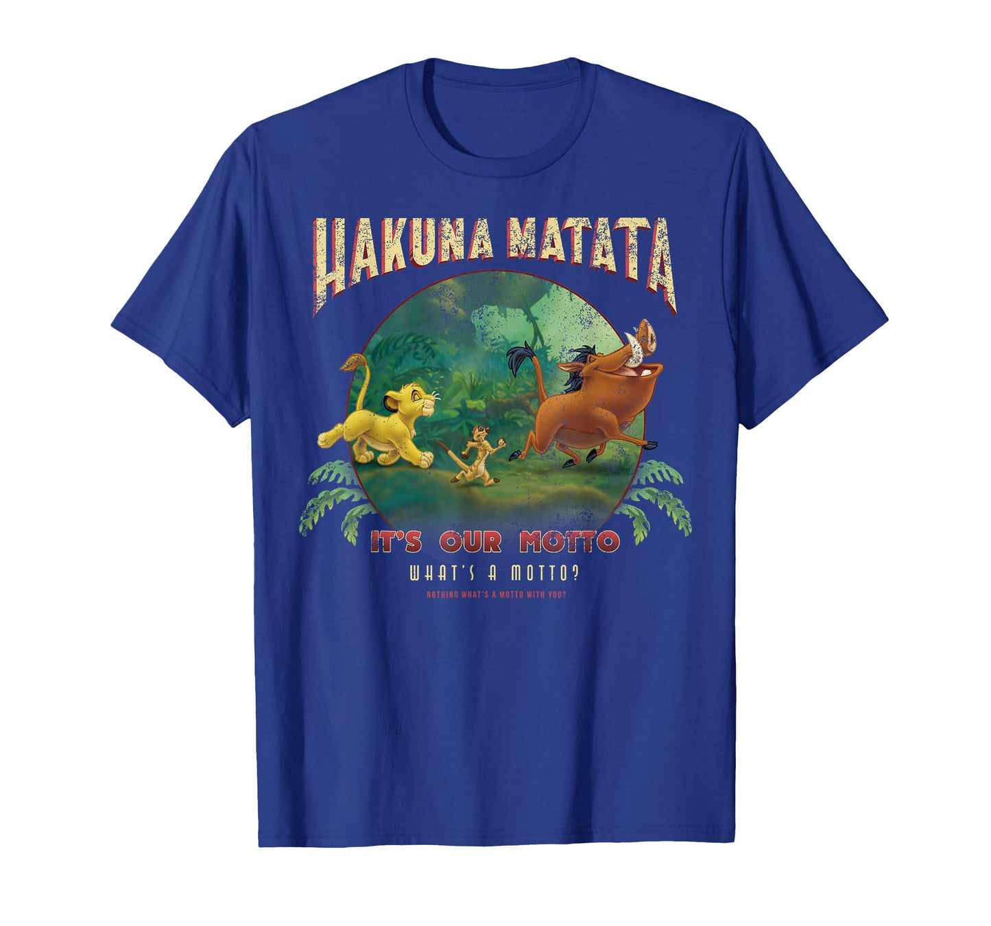 Disney Lion King Hakuna Matata Motto Simba Timon Pumbaa T-Shirt