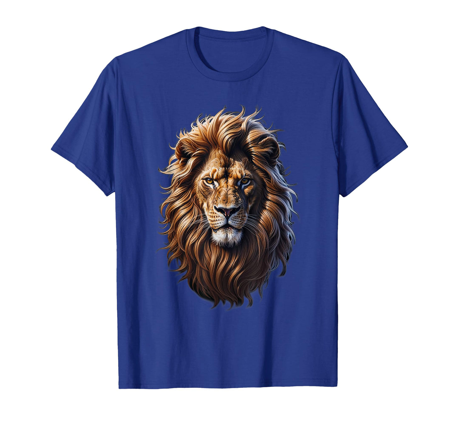 Majestic and Realistic Lion Face T-Shirt