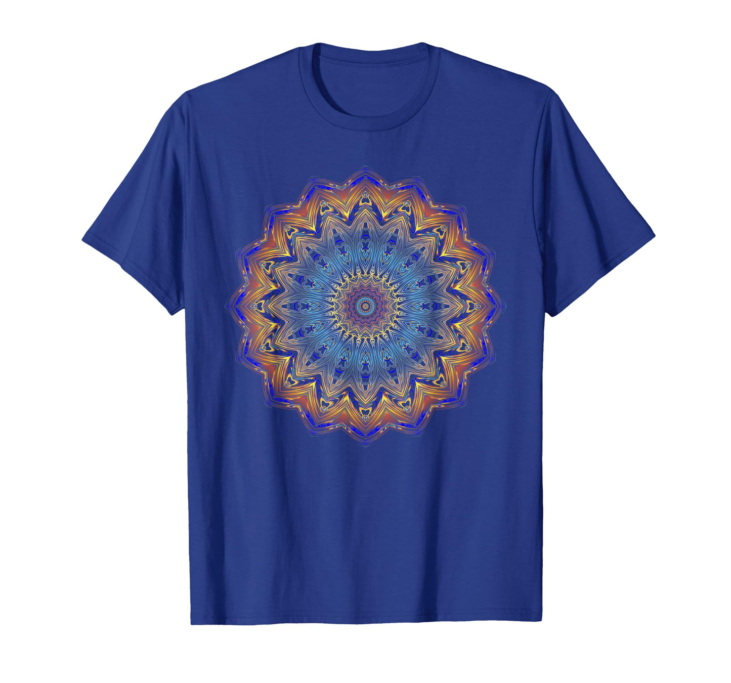 Mandala Sacred Geometry Prana Art Yoga Mantra Om Good Vibes T-Shirt