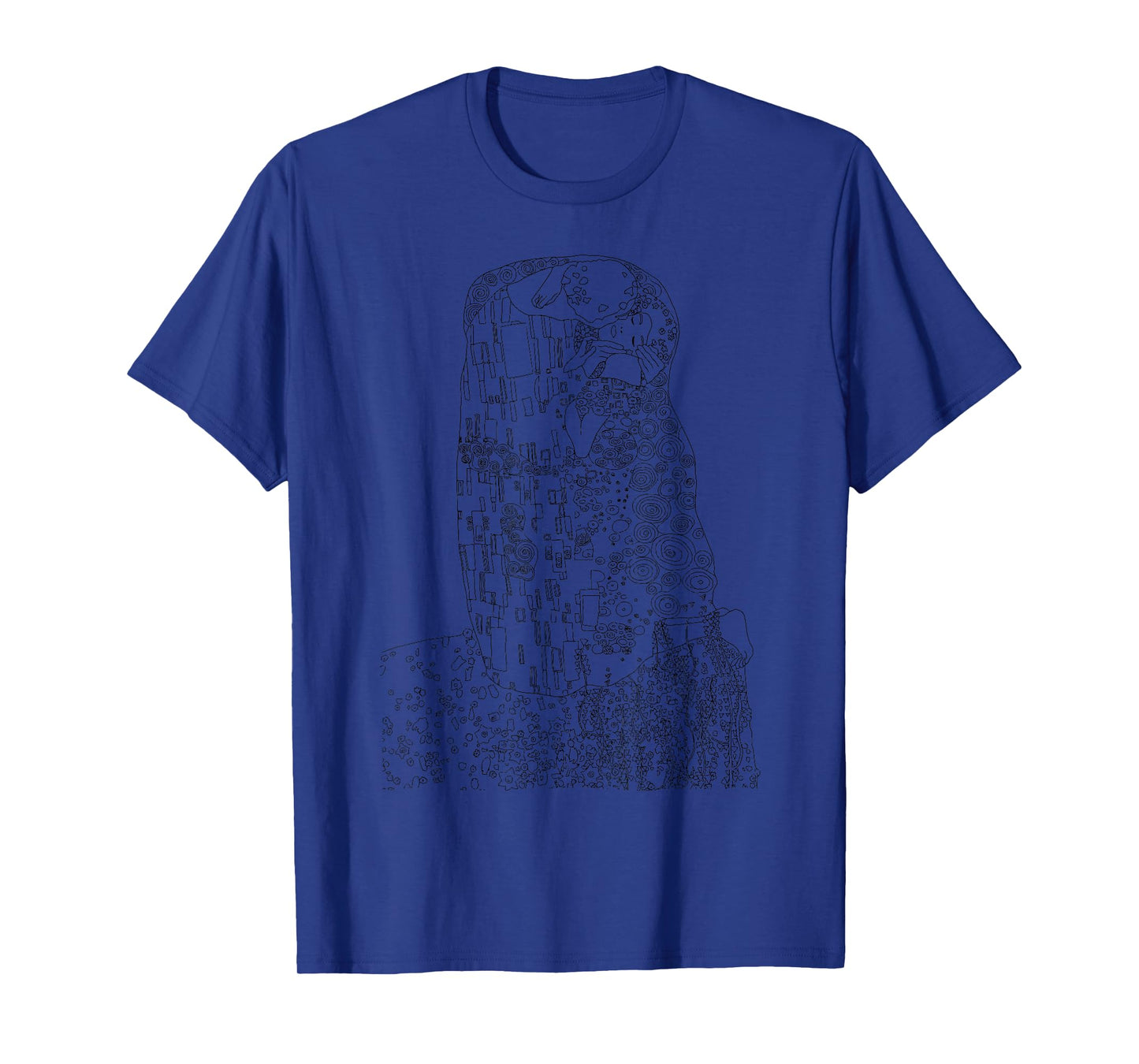 Gustav Klimt The Kiss (Lovers) 1930, Artwork Sketch T-Shirt