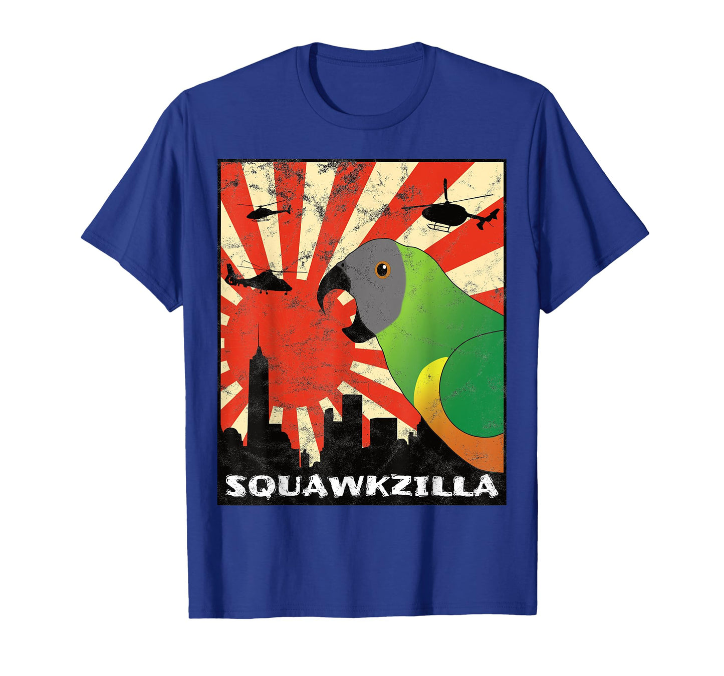Squawk Zilla Senegal Parrot Squawking Kawaii T-Shirt