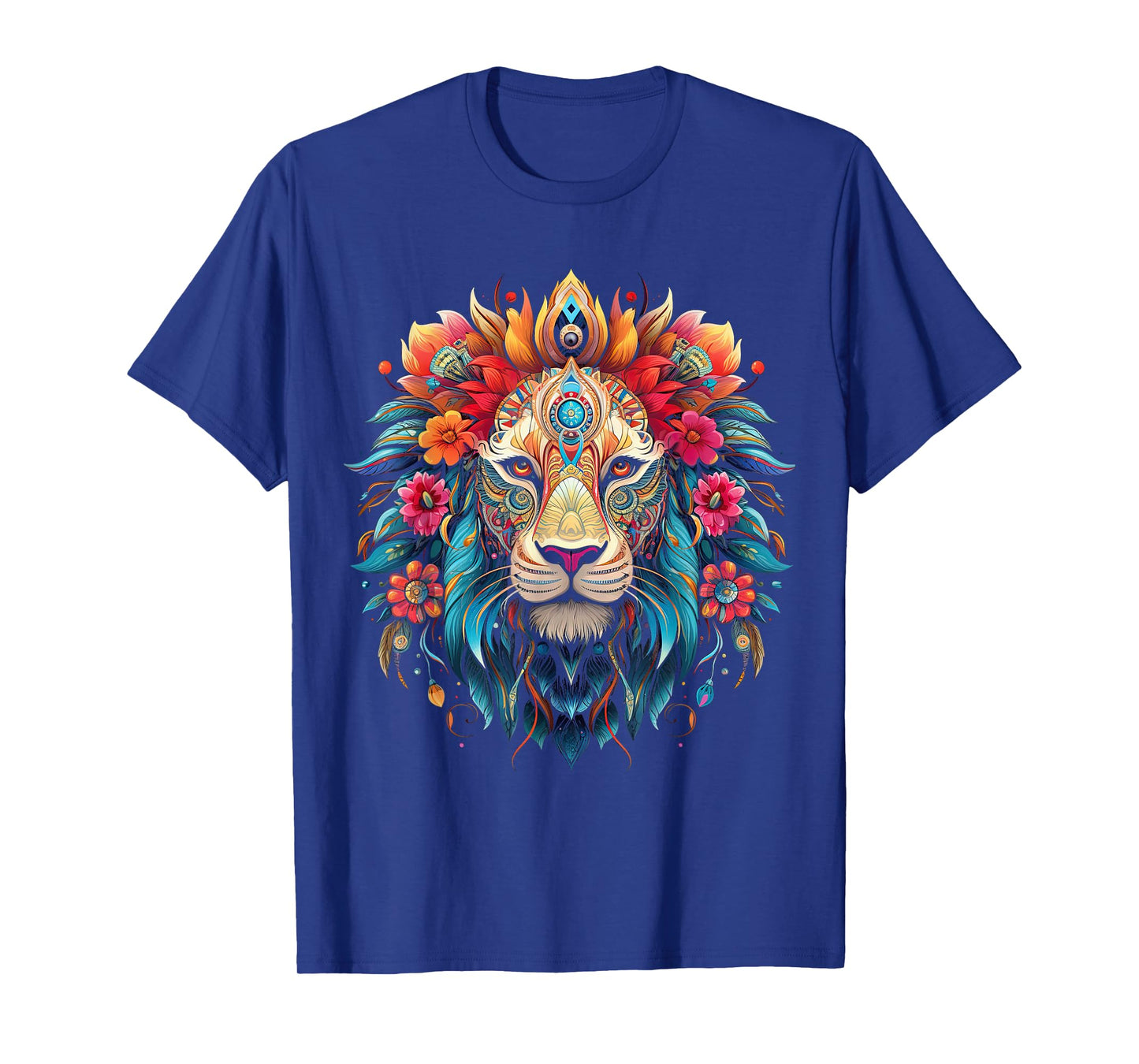 Lion colorful lions From Africa Day of the Dead T-Shirt