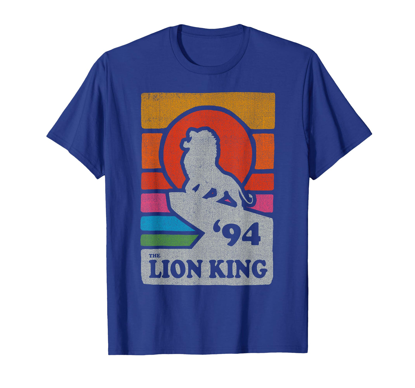 Disney The Lion King Pride Rock Retro Line Art Poster T-Shirt