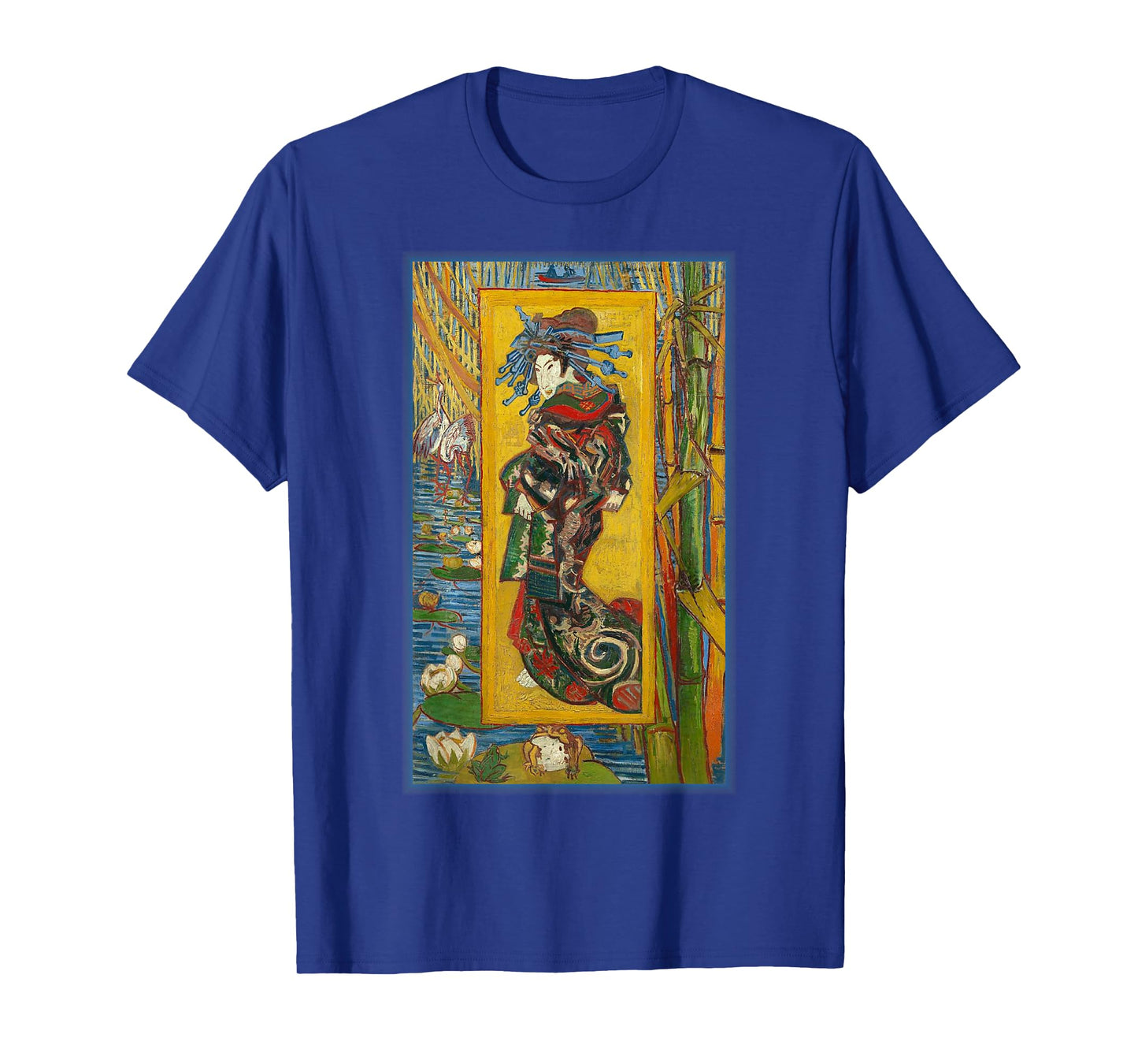 Courtesan Van Gogh Japanese Impressionist Painting T-Shirt
