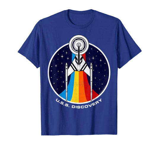 Star Trek Discovery Rainbow Stars Badge T-Shirt