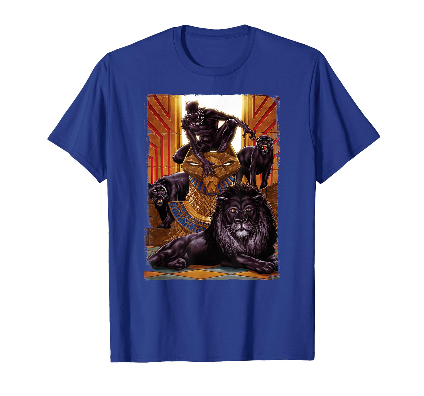 Marvel Black Panther King in The Lion's Den Graphic T-Shirt T-Shirt