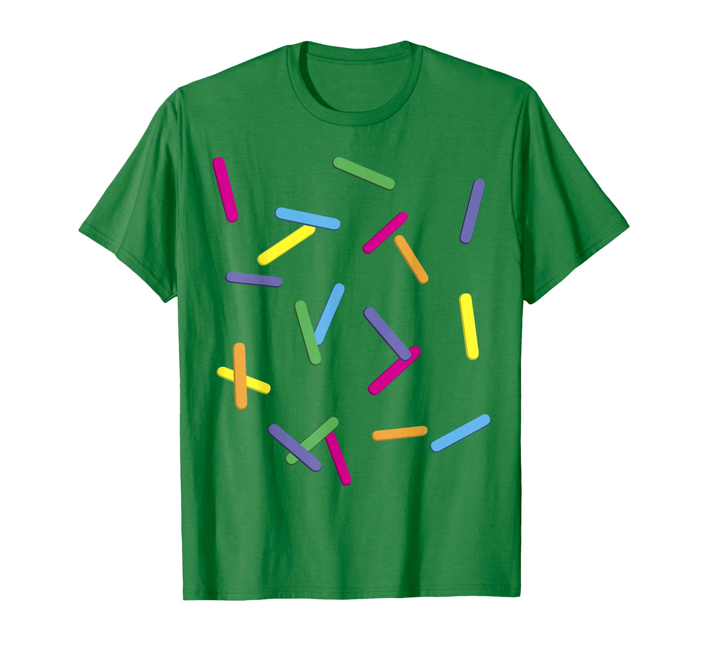 Rainbow Sprinkles Ice Cream Simple T-Shirt Costume Men Women Kids T-Shirt