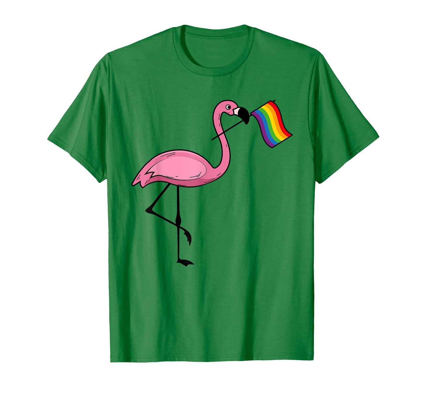 Flamingo LGBT Flag Shirt | Cool Gay Rights Supporters Gift