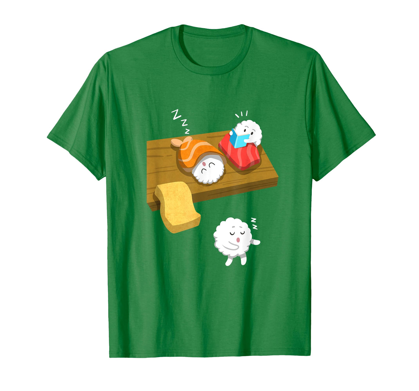 Sleep Walking Sushi Funny Japanese Food Sashimi Gift T Shirt T-Shirt