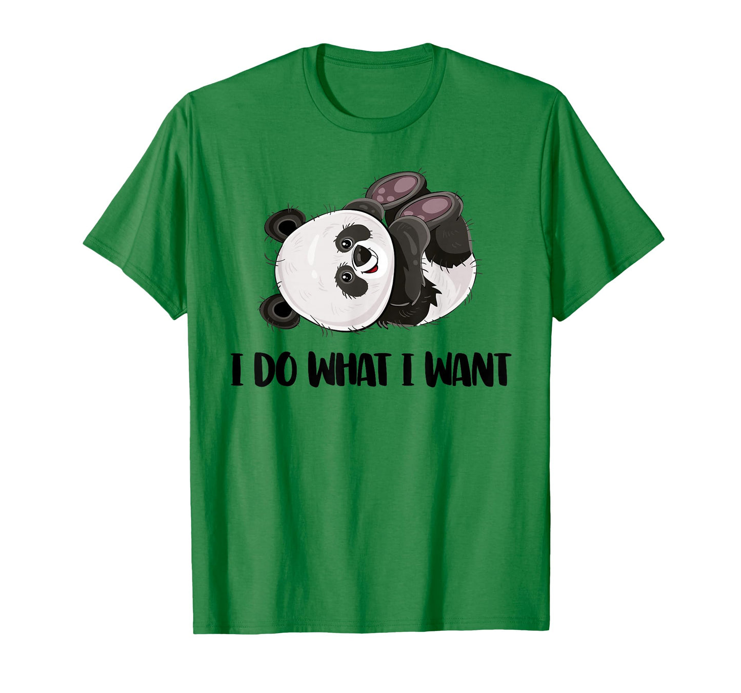 Funny Panda - I Do What I Want Cute Panda Bear T-Shirt Small