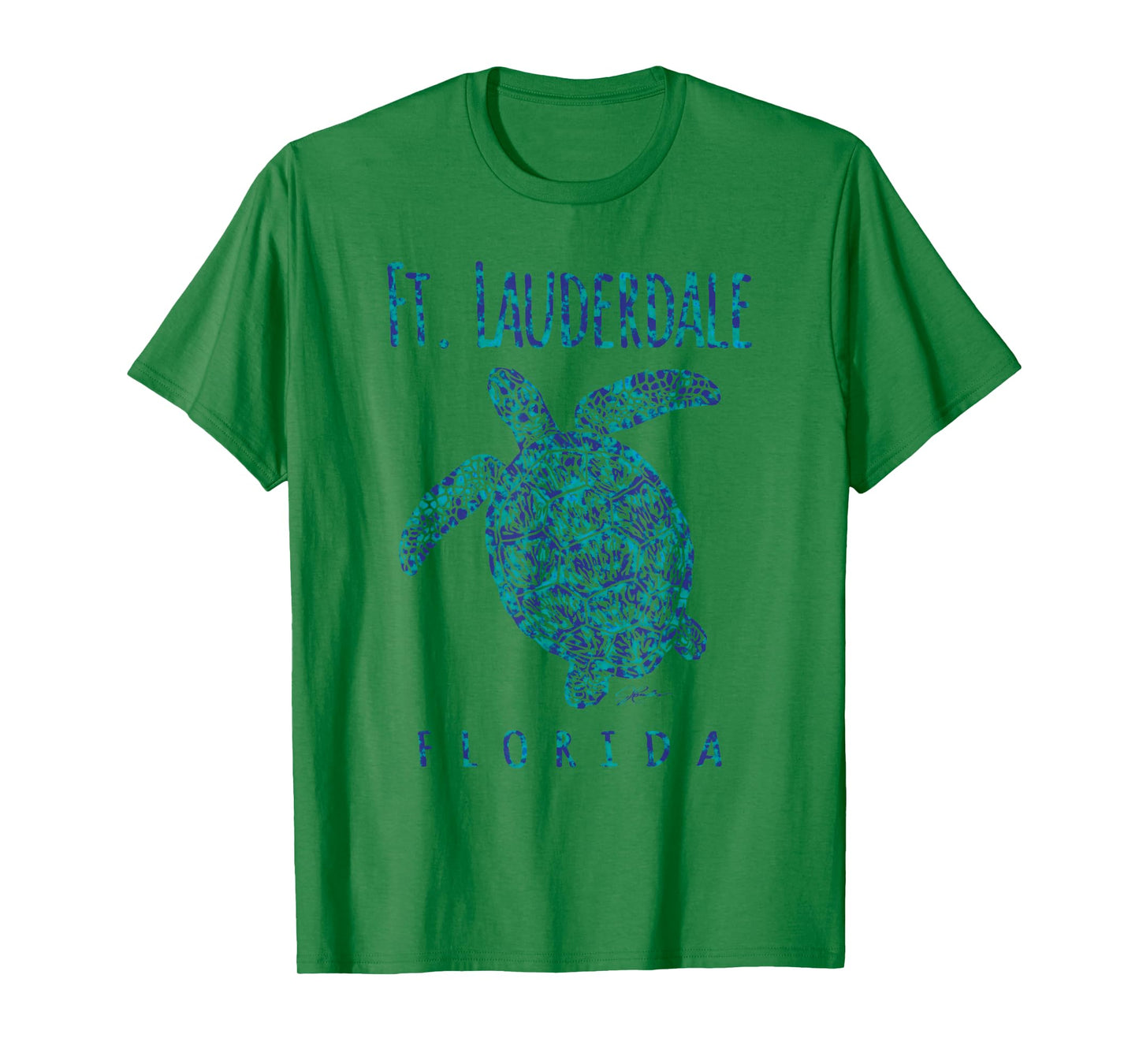 JCombs Lauderdale FL Sea Turtle Beach T-Shirt