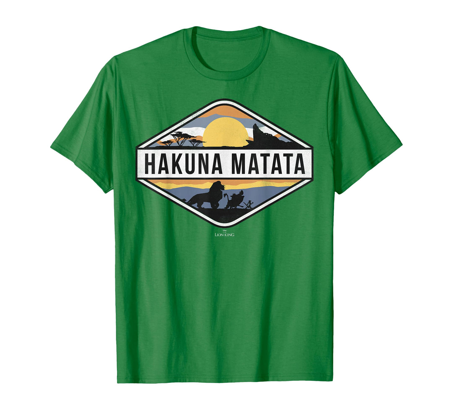 Disney Lion King Hakuna Matata Sunset Graphic T-Shirt T-Shirt