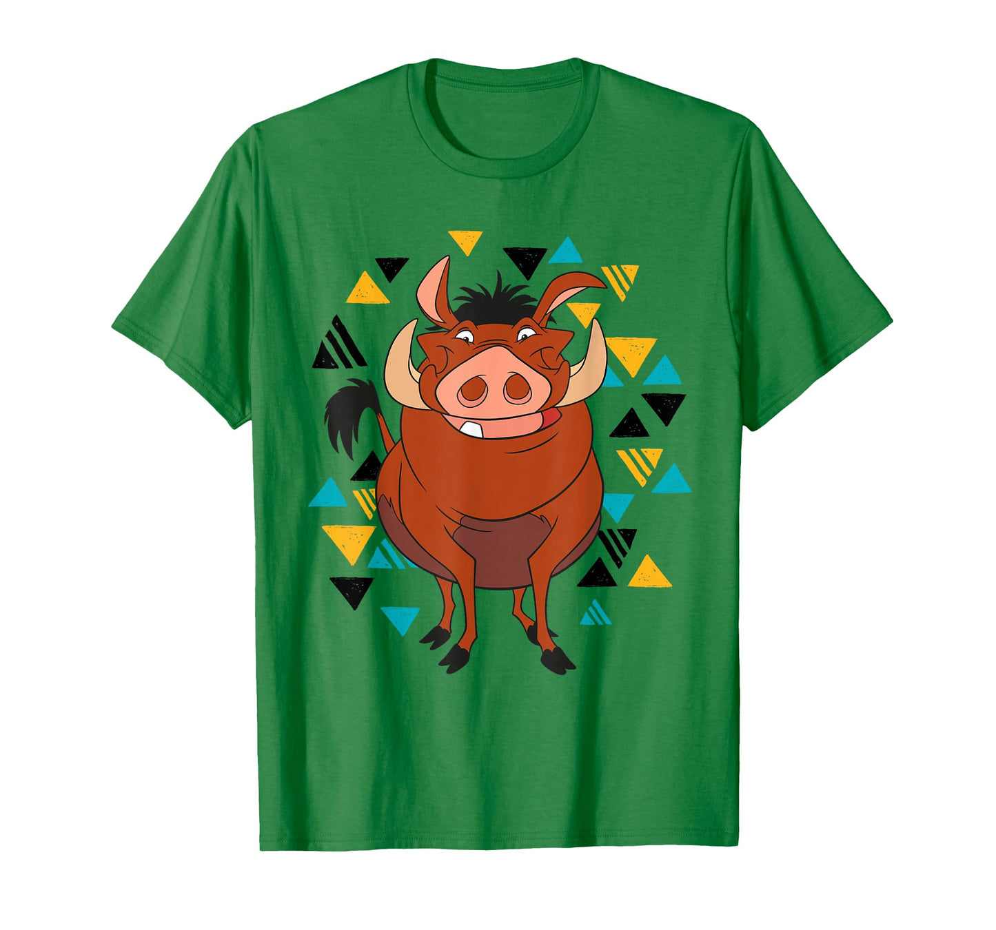 Disney The Lion King Pumbaa 90s Triangles T-Shirt T-Shirt