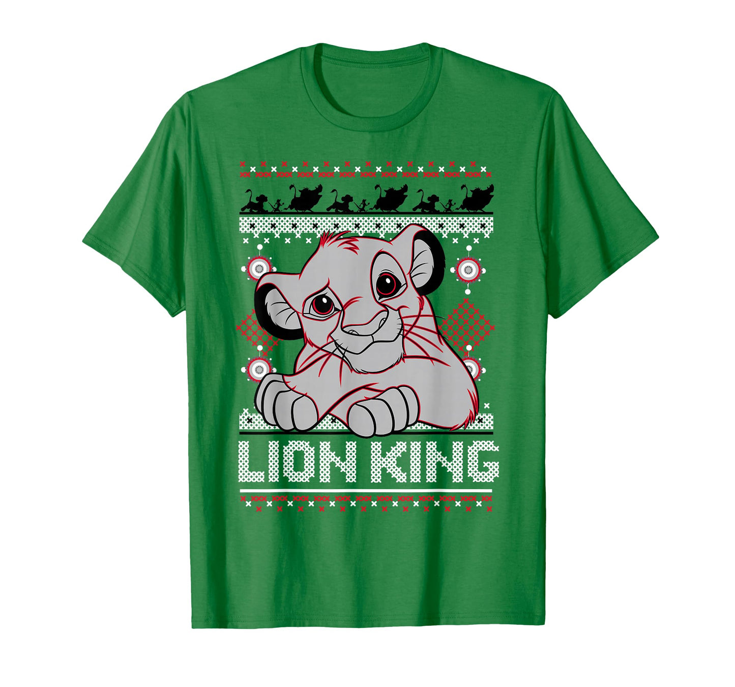 Disney Lion King Simba Ugly Christmas Sweater Design T-Shirt T-Shirt