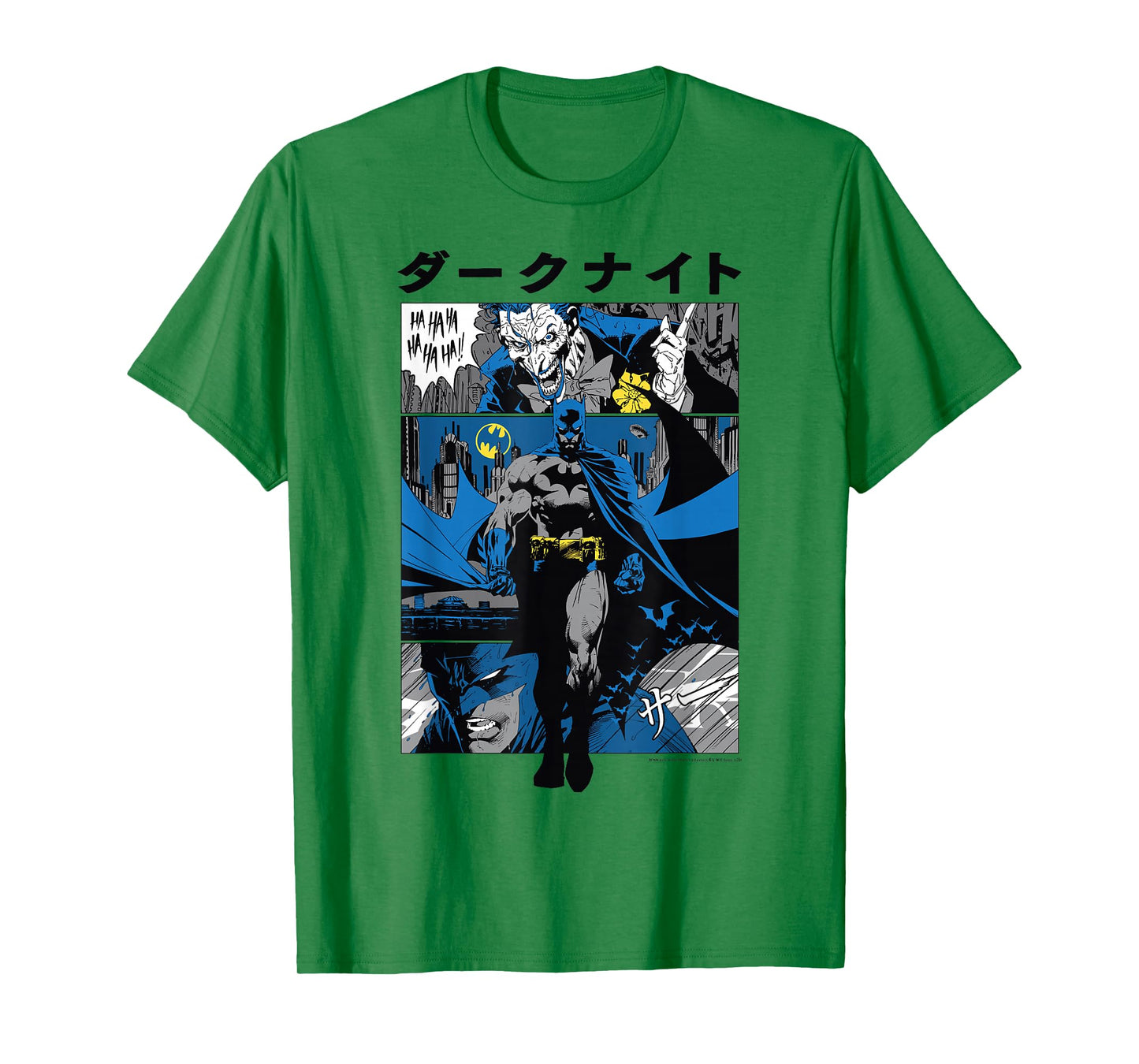 DC Comics Batman Kanji Comic Panels T-Shirt