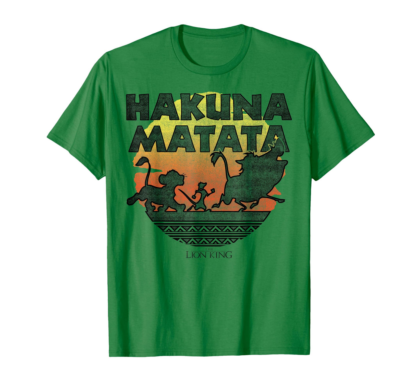 Disney The Lion King Hakuna Matata Sunset Silhouette Poster T-Shirt
