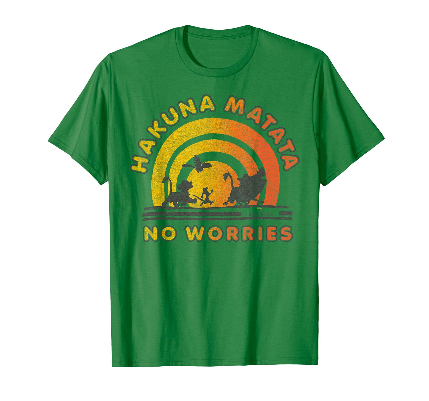 Disney The Lion King Hakuna Matata No Worries Sunset Logo T-Shirt