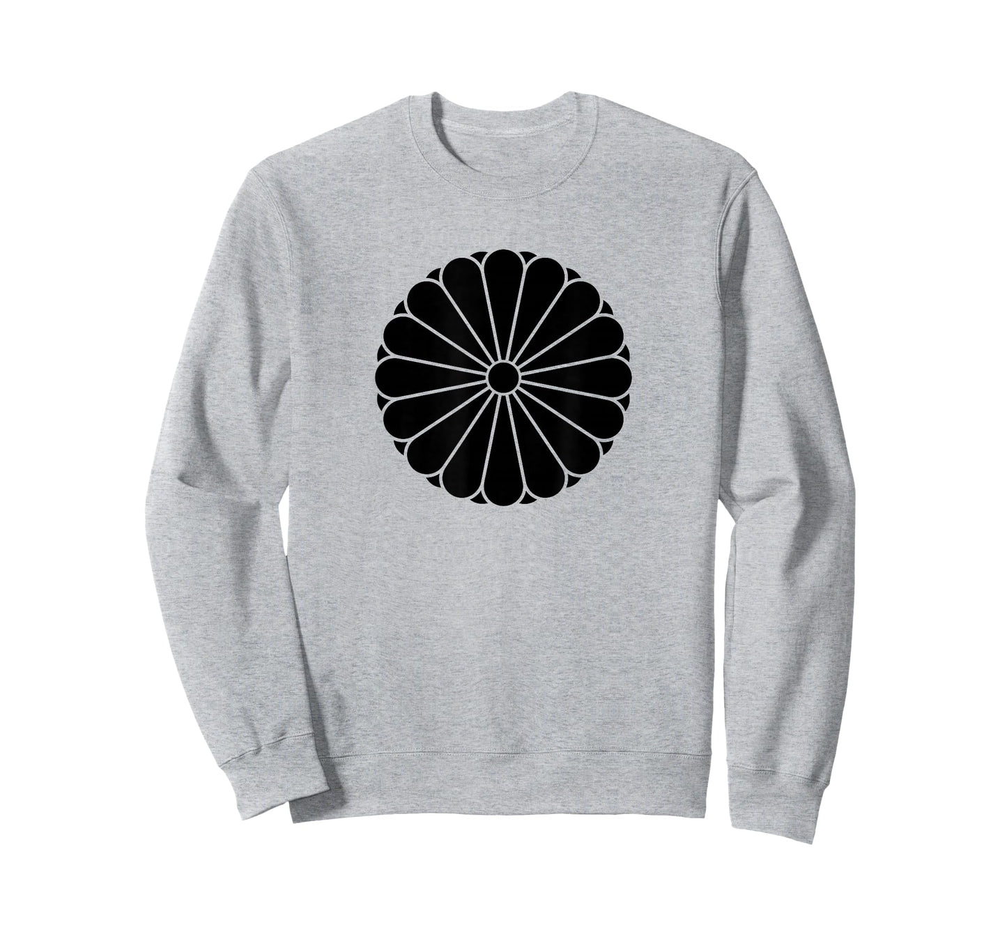 Kiku Chrysanthemum Imperial Mon Black Vector Art T-Shirt