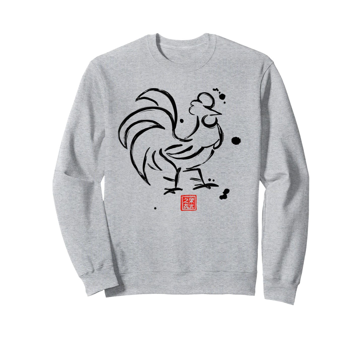 Chinese Zodiac Rooster Sumi-e Tee - Design T-Shirt