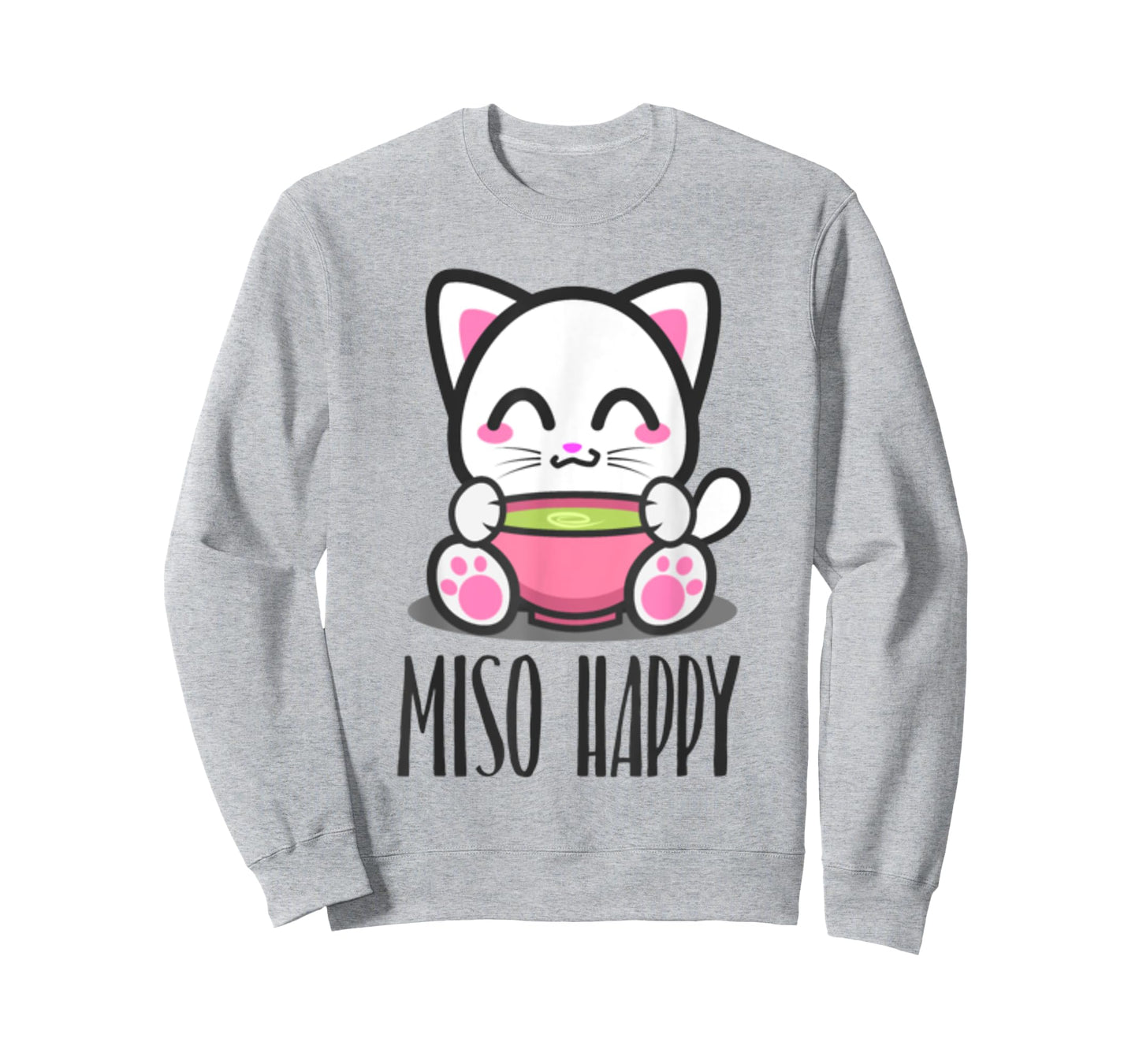 Miso Happy Cute Japanese Style Kawaii Cat Lover Pun T-Shirt