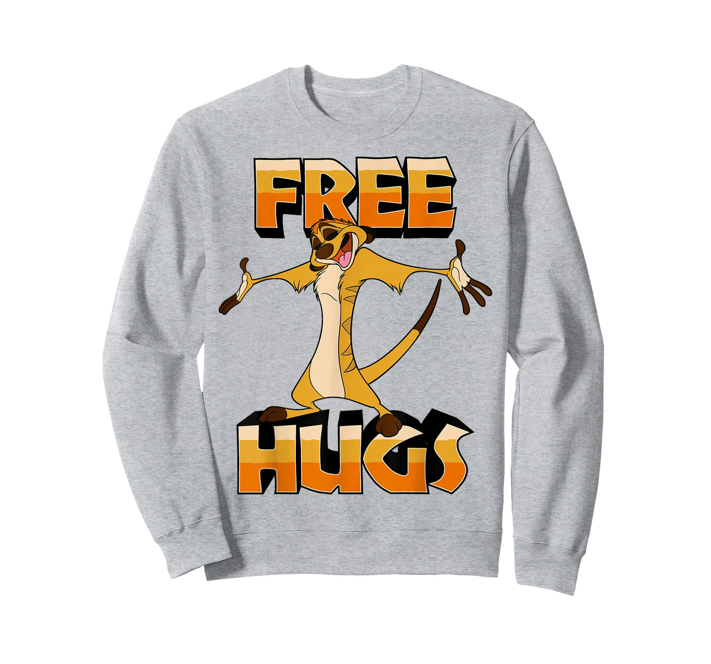 Disney The Lion King Timon Free Hugs Retro Vintage Logo T-Shirt