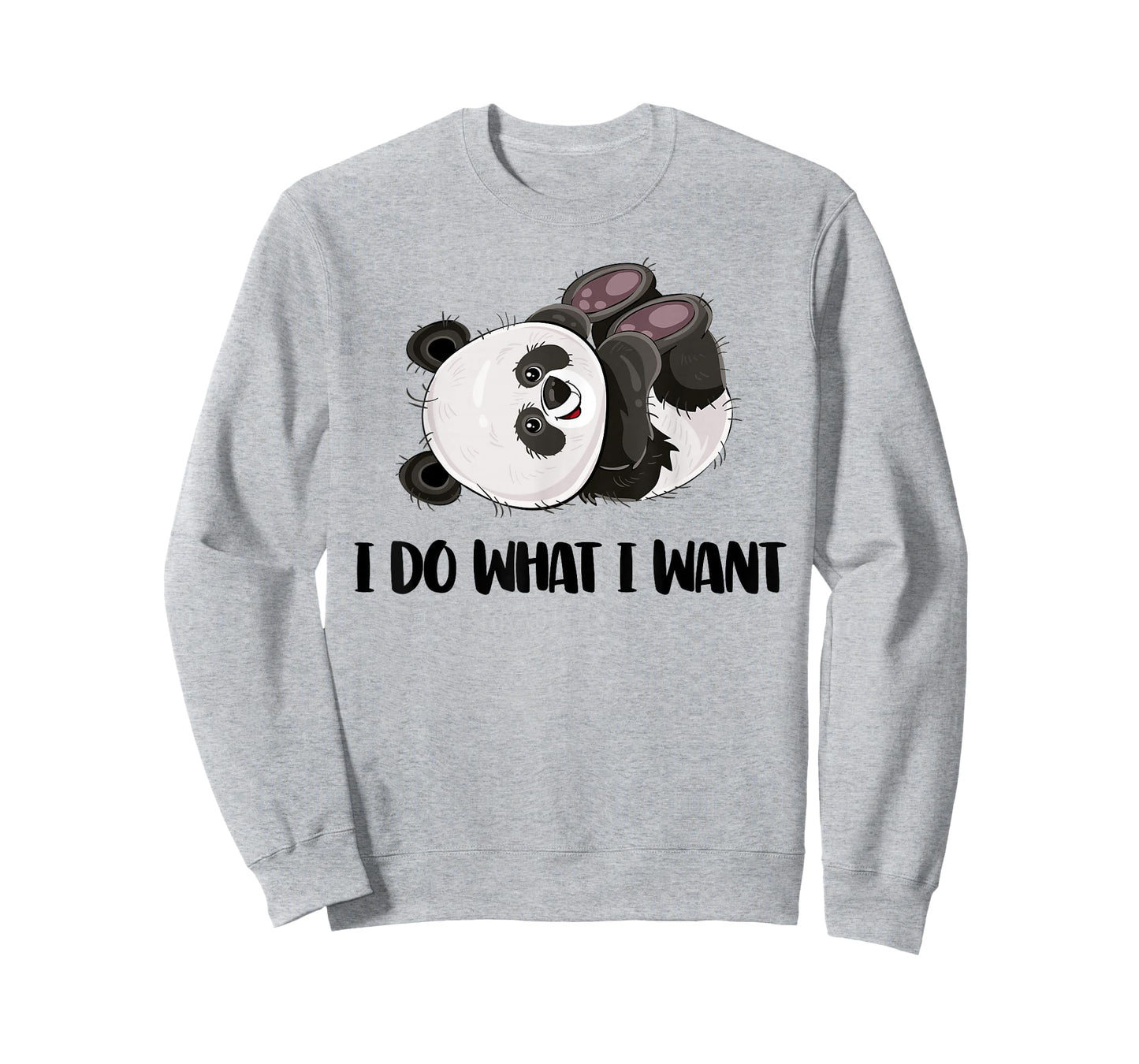 Funny Panda - I Do What I Want Cute Panda Bear T-Shirt Small