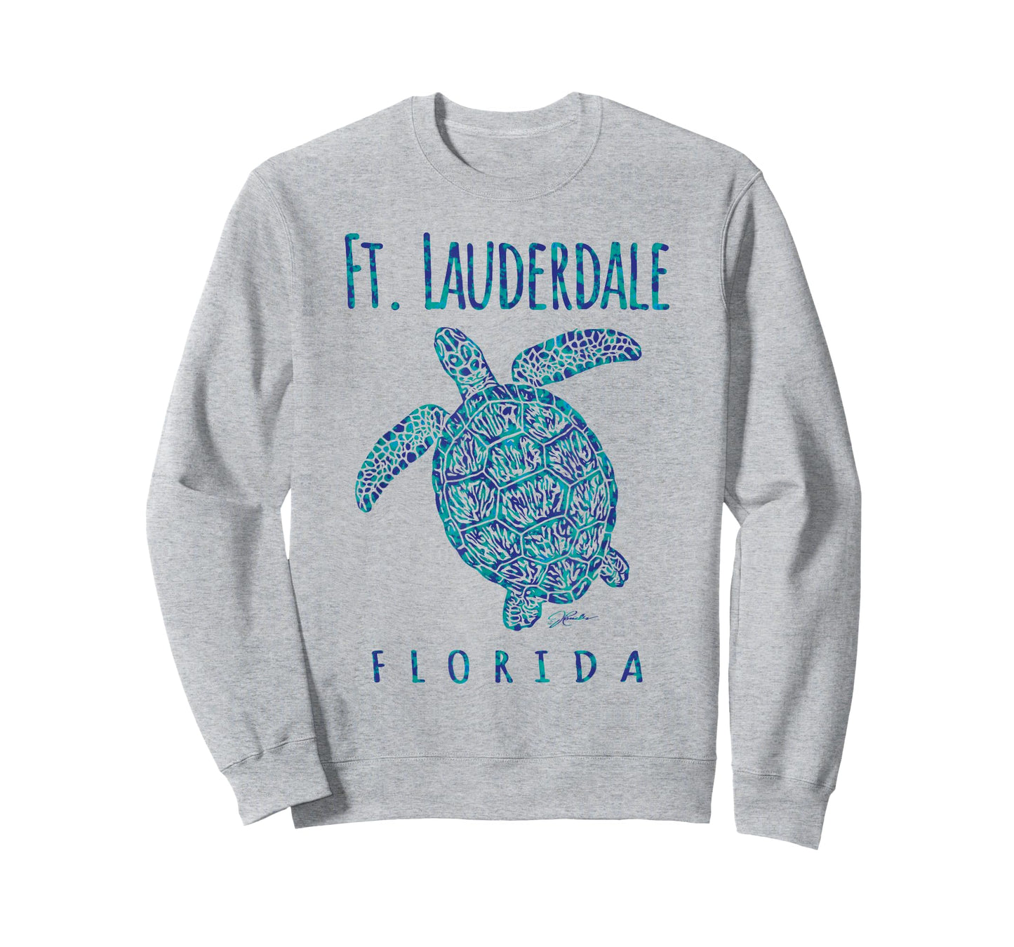 JCombs Lauderdale FL Sea Turtle Beach T-Shirt