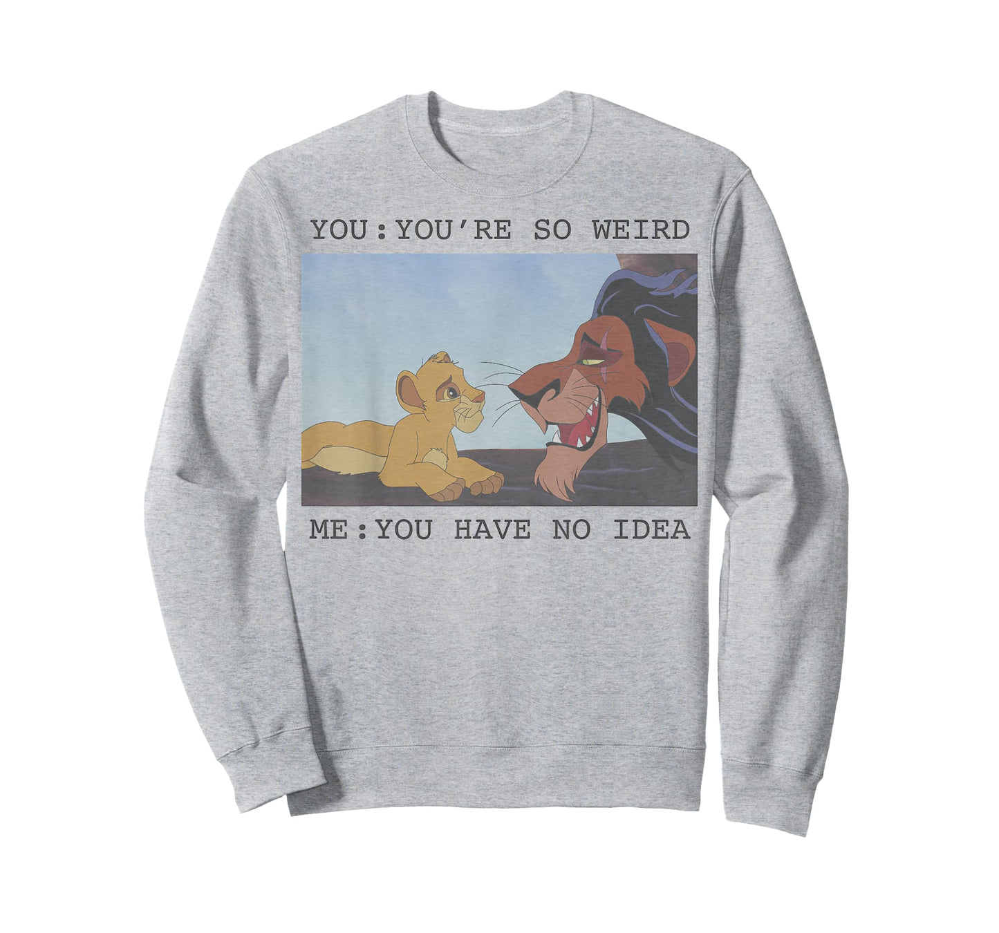 Disney The Lion King Simba & Scar You're So Weird Meme T-Shirt