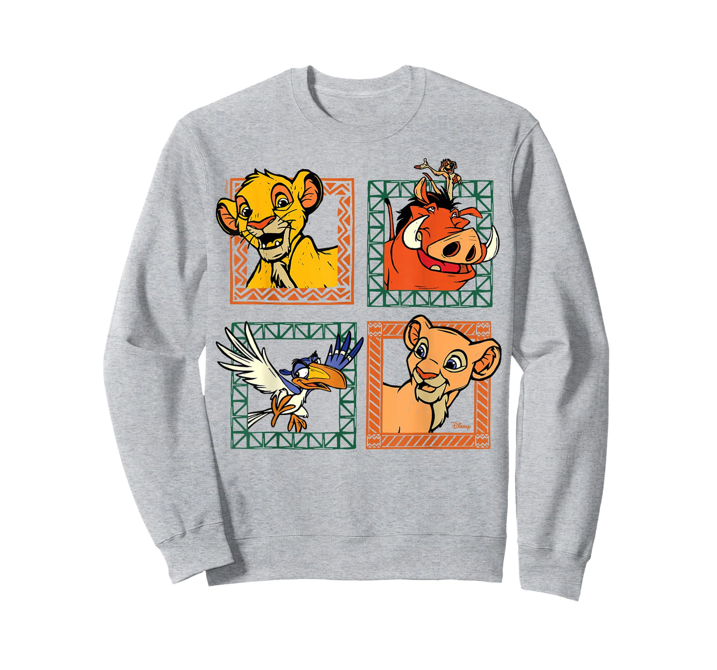 The Lion King - Simba Nala Timon Pumbaa Zazu Character Grid T-Shirt