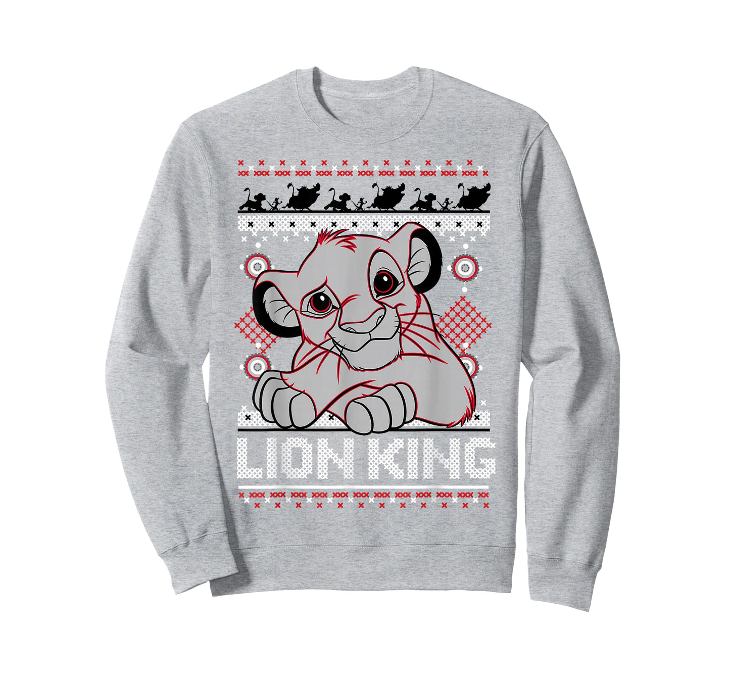 Disney Lion King Simba Ugly Christmas Sweater Design T-Shirt T-Shirt