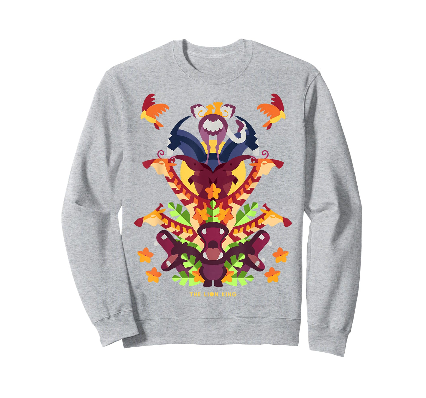 Disney Lion King Animal Tower Collage Graphic T-Shirt T-Shirt