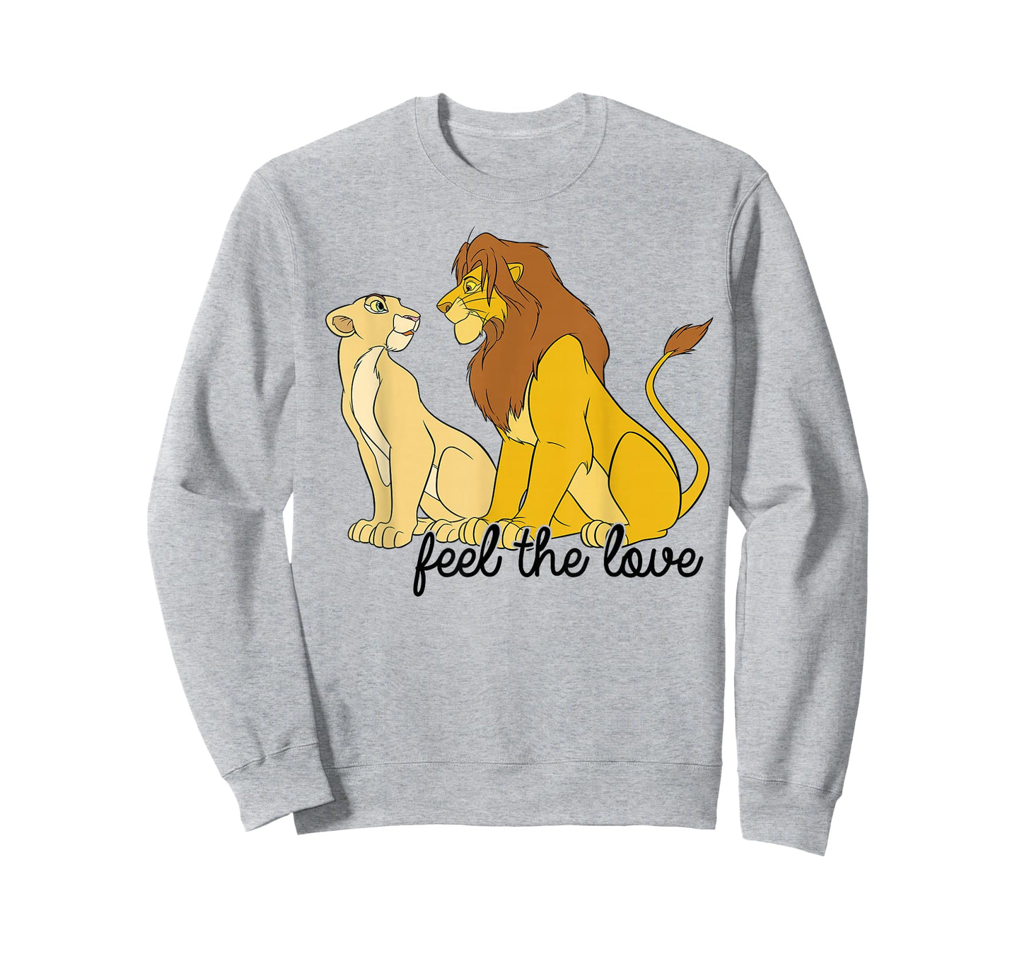 Disney The Lion King Simba & Nala Feel The Love Logo T-Shirt