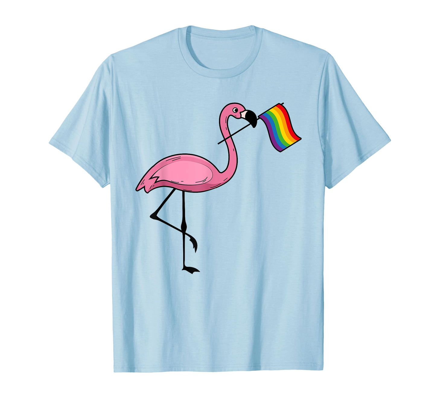 Flamingo LGBT Flag Shirt | Cool Gay Rights Supporters Gift