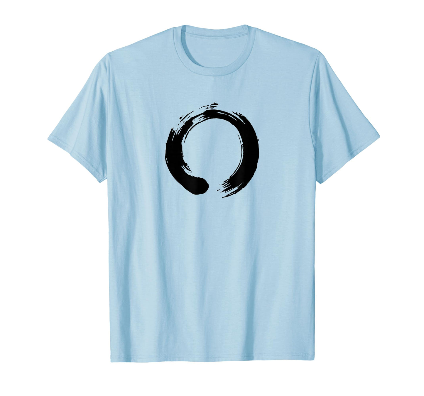 Black Enso Zen Circle Calligraphy Shirt T-Shirt