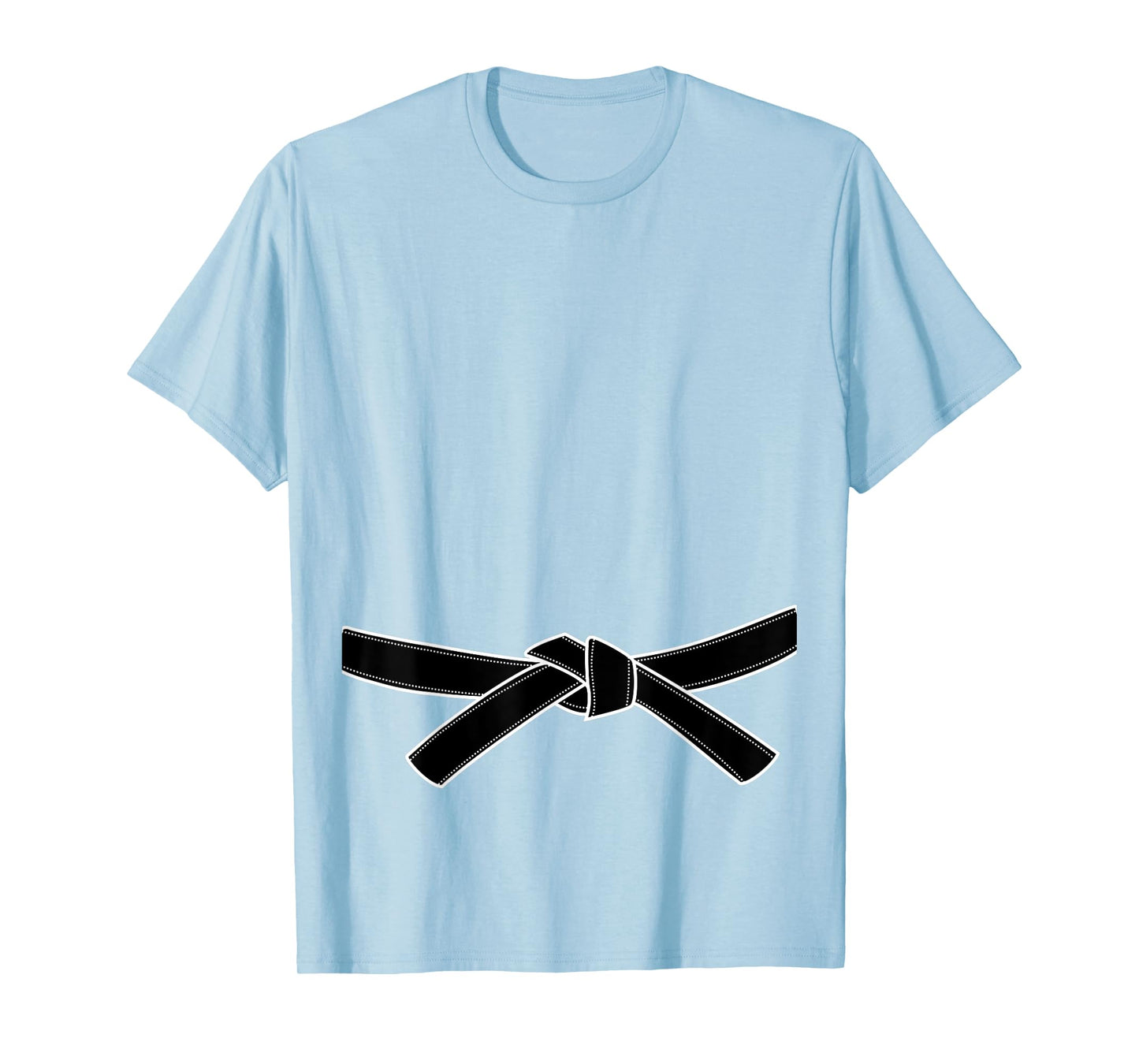 Ninja Karate Halloween Costume Black Belt Material Arts T-Shirt