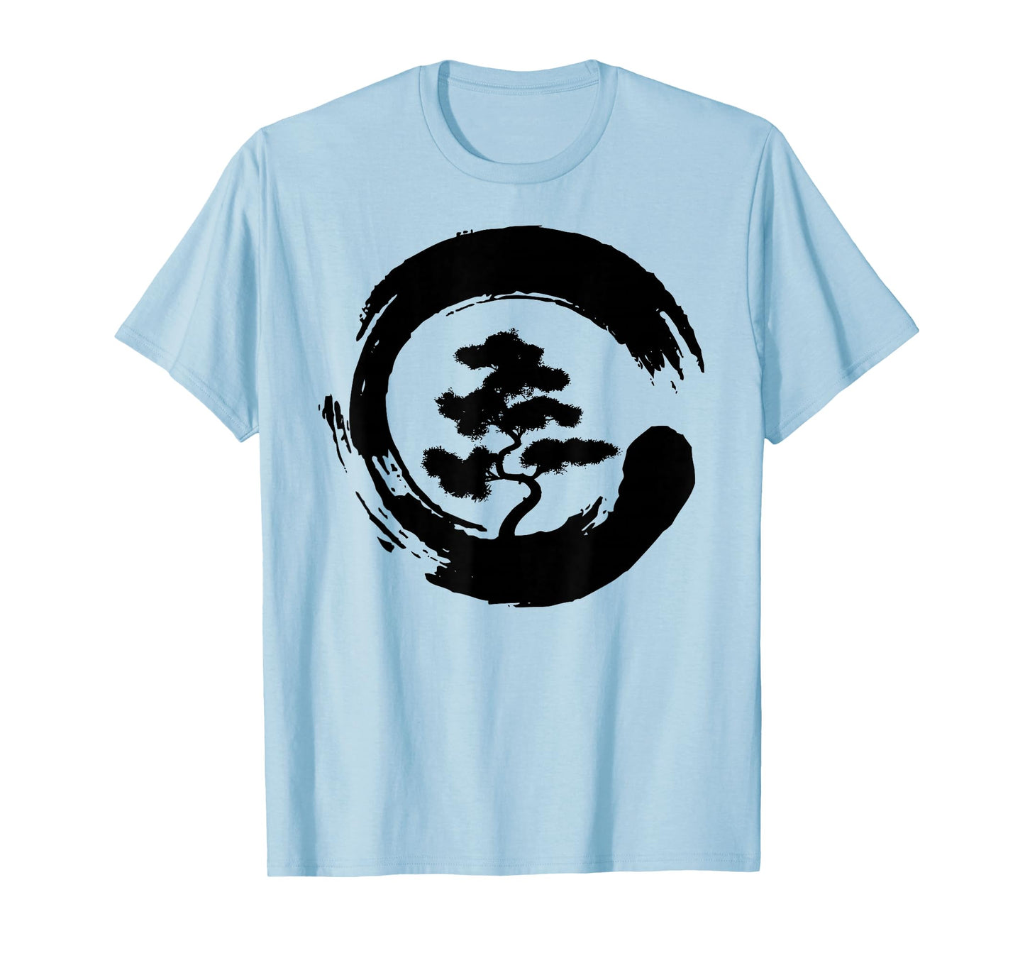 Bonsai Tree in Enso Circle | Japanese Zen gift T-Shirt