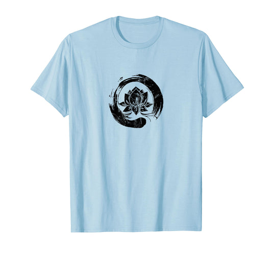 Enso Zen Circle of Enlightenment Lotus Vintage T-shirt T-Shirt