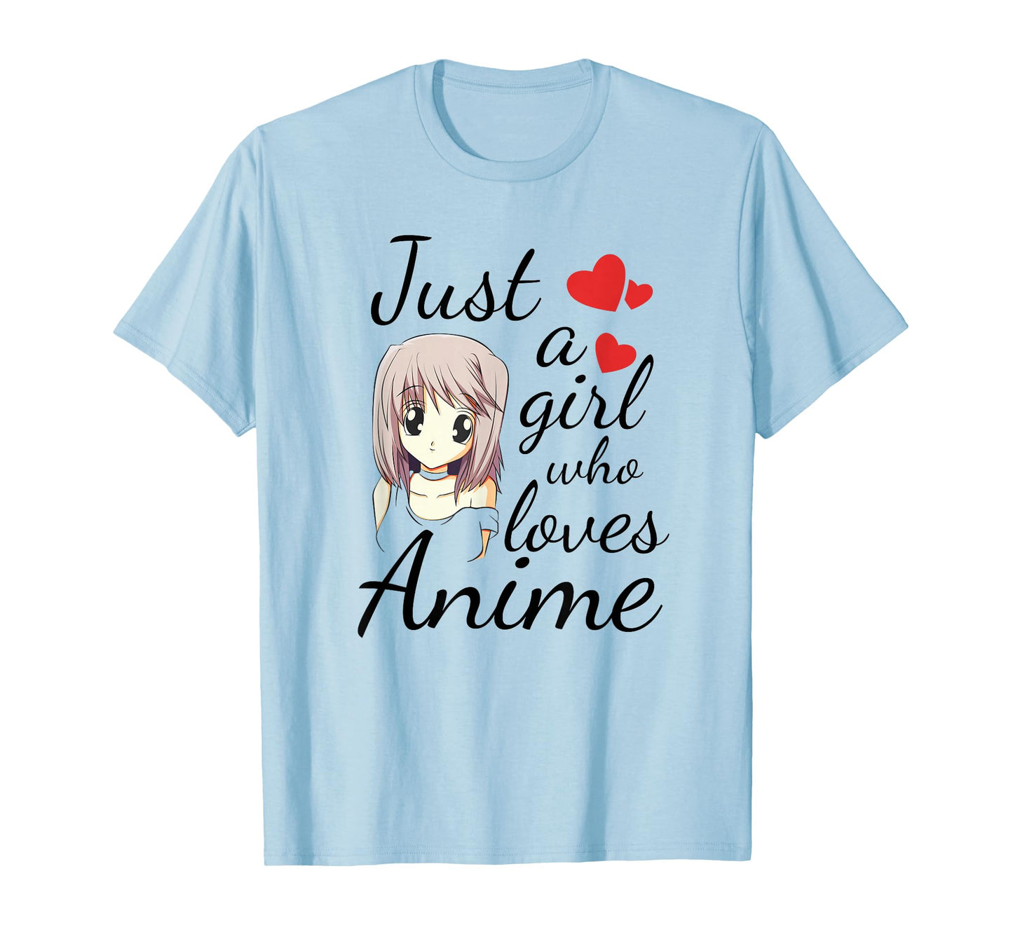 Cute Anime Girl Quote Japanese Kawaii Cartoon Graphic T-Shirt
