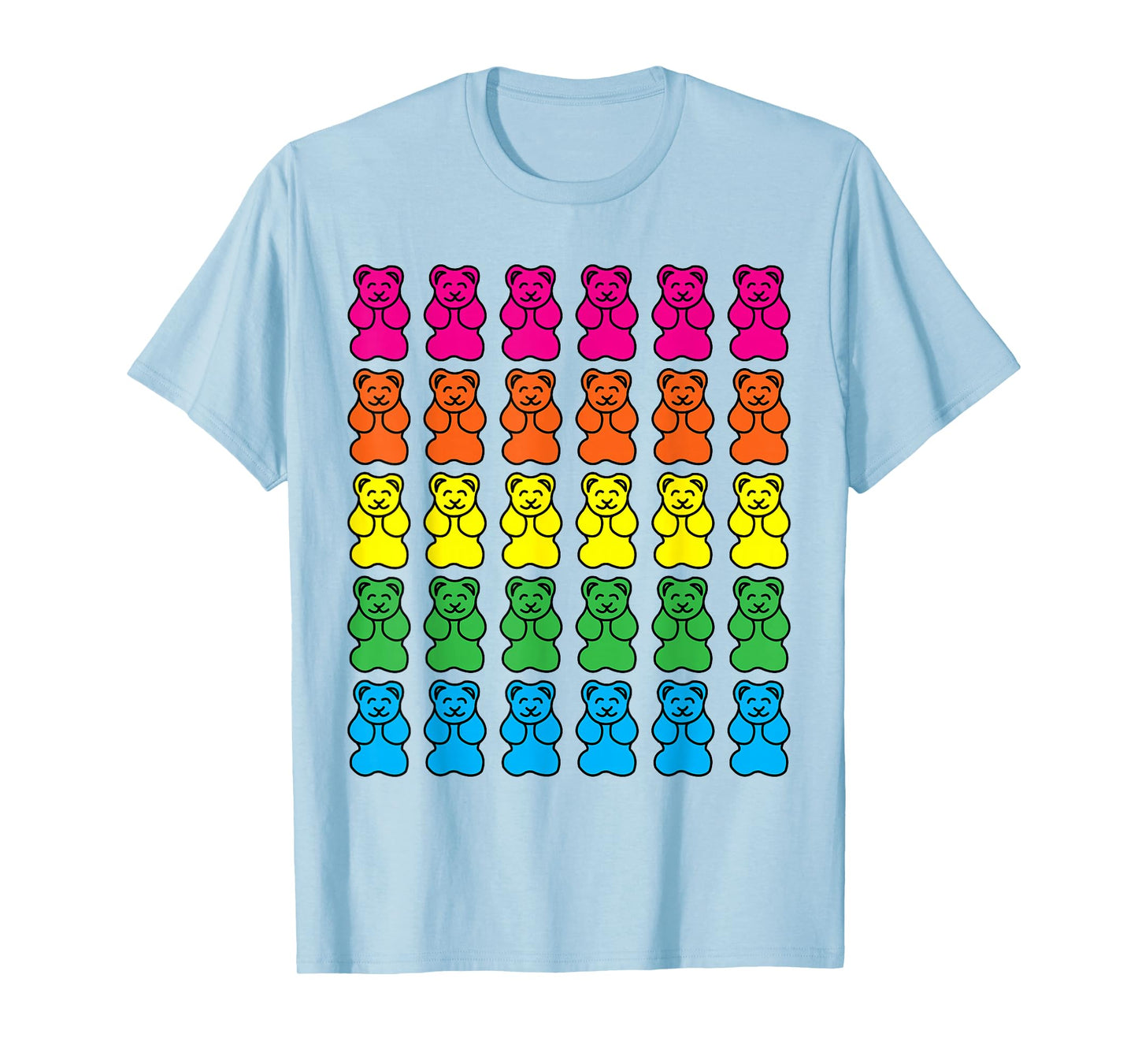 Rainbow Gummy Bear Candy Shirt T-Shirt