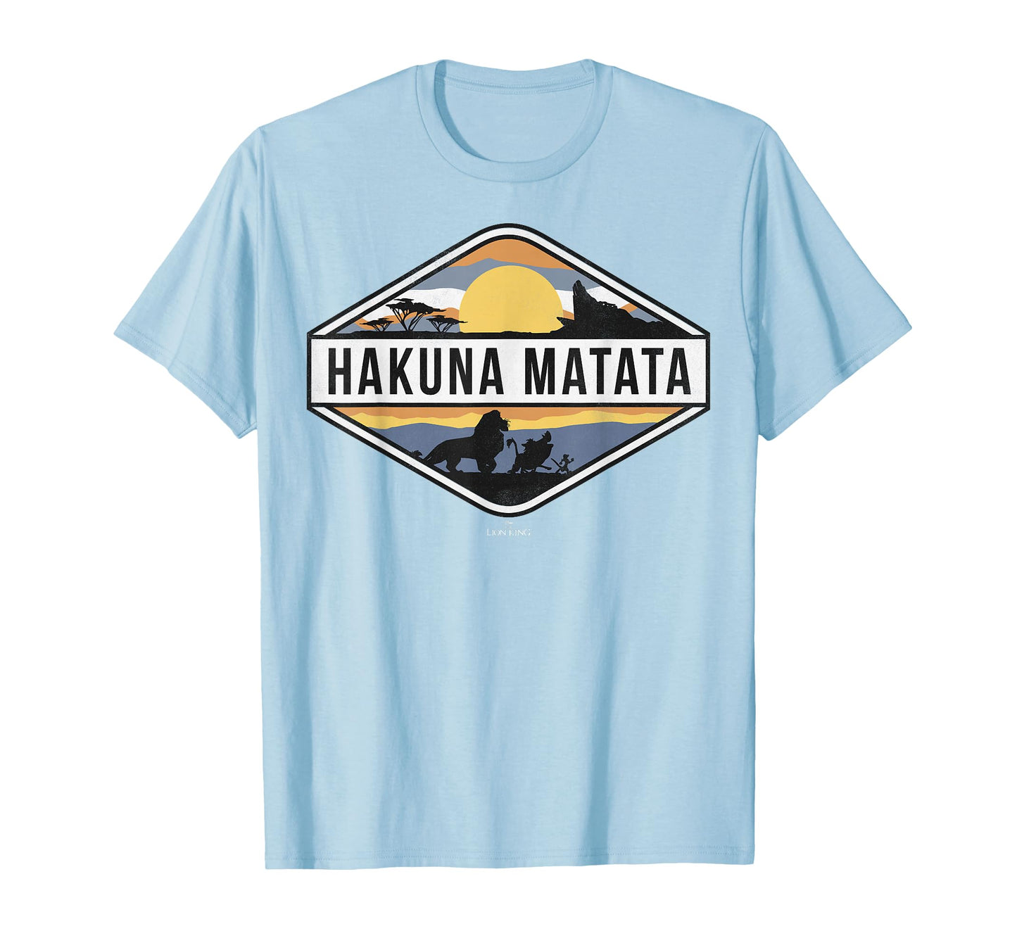 Disney Lion King Hakuna Matata Sunset Graphic T-Shirt T-Shirt