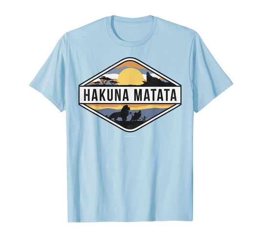 Disney Lion King Hakuna Matata Sunset Graphic T-Shirt T-Shirt