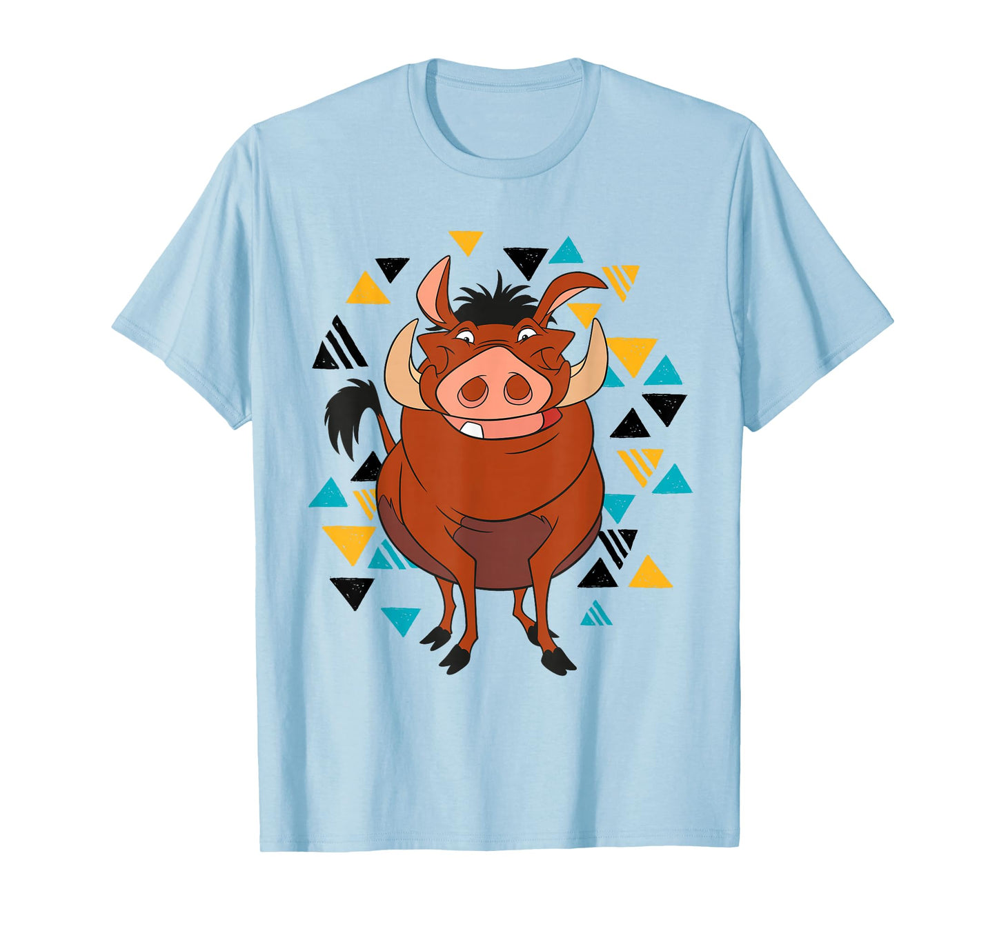 Disney The Lion King Pumbaa 90s Triangles T-Shirt T-Shirt