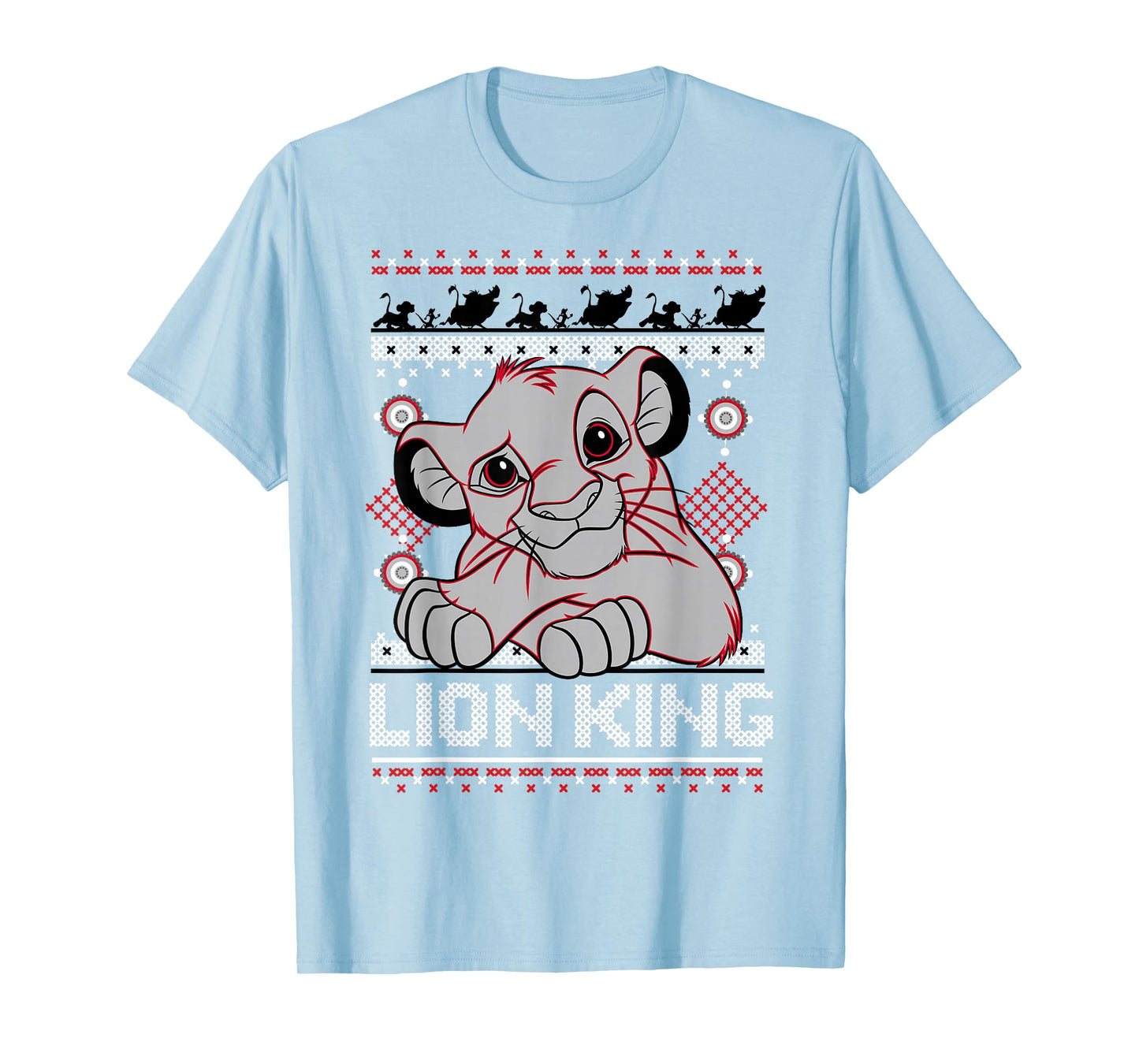 Disney Lion King Simba Ugly Christmas Sweater Design T-Shirt T-Shirt