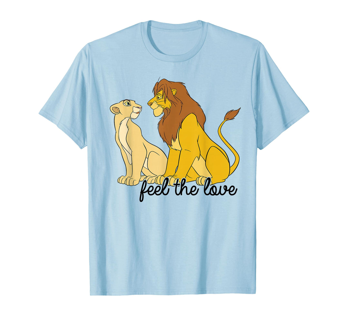 Disney The Lion King Simba & Nala Feel The Love Logo T-Shirt