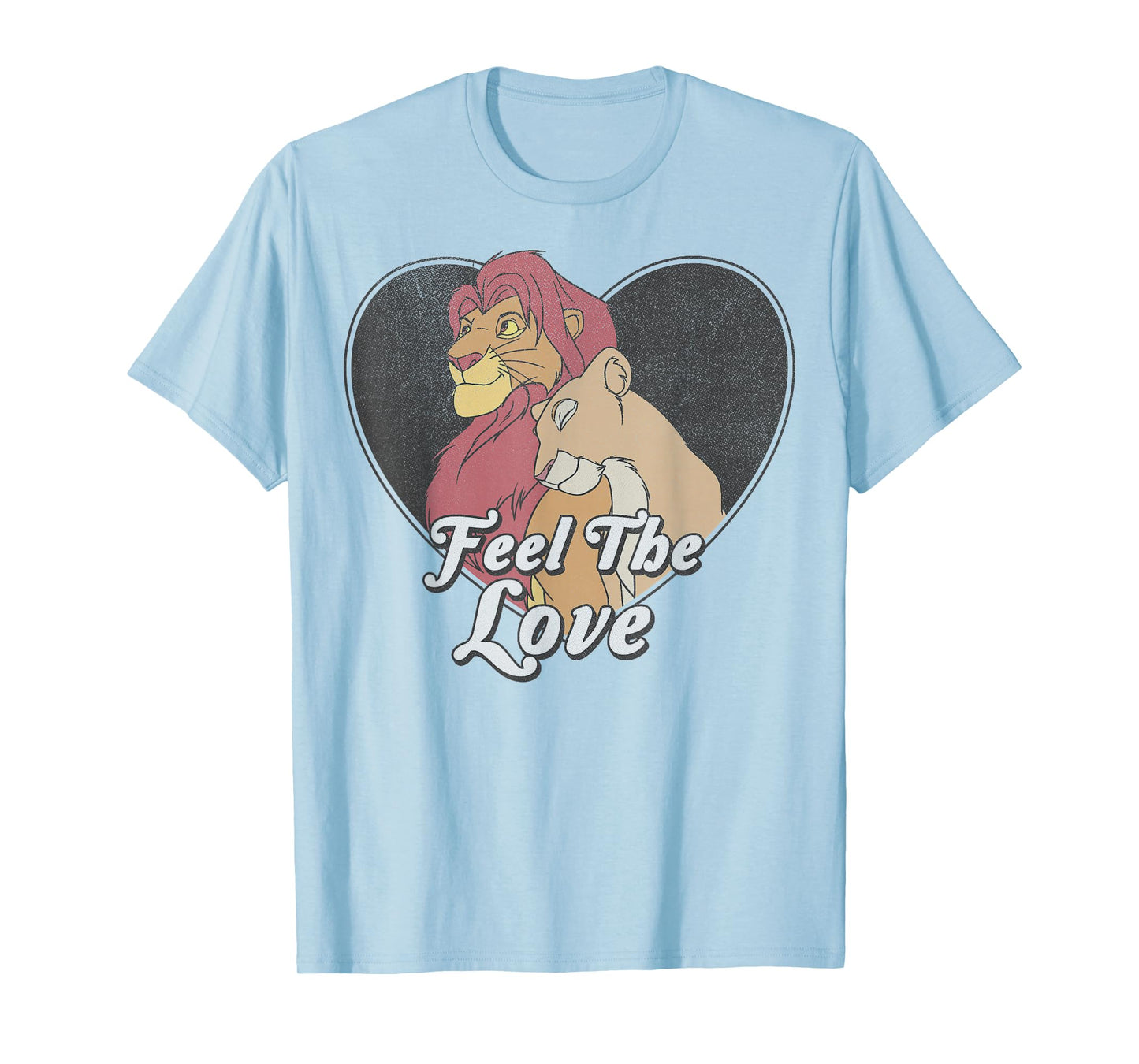 Disney The Lion King Valentine's Day Feel The Love Vintage T-Shirt