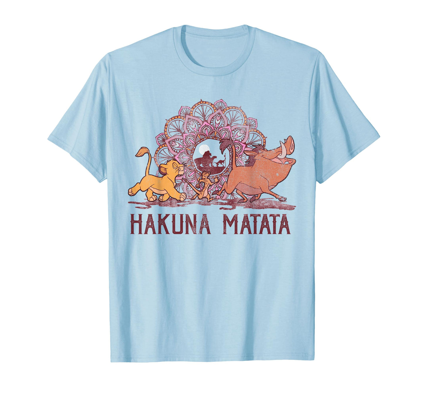 Disney Lion King Hakuna Matata Henna Group Shot Portrait T-Shirt
