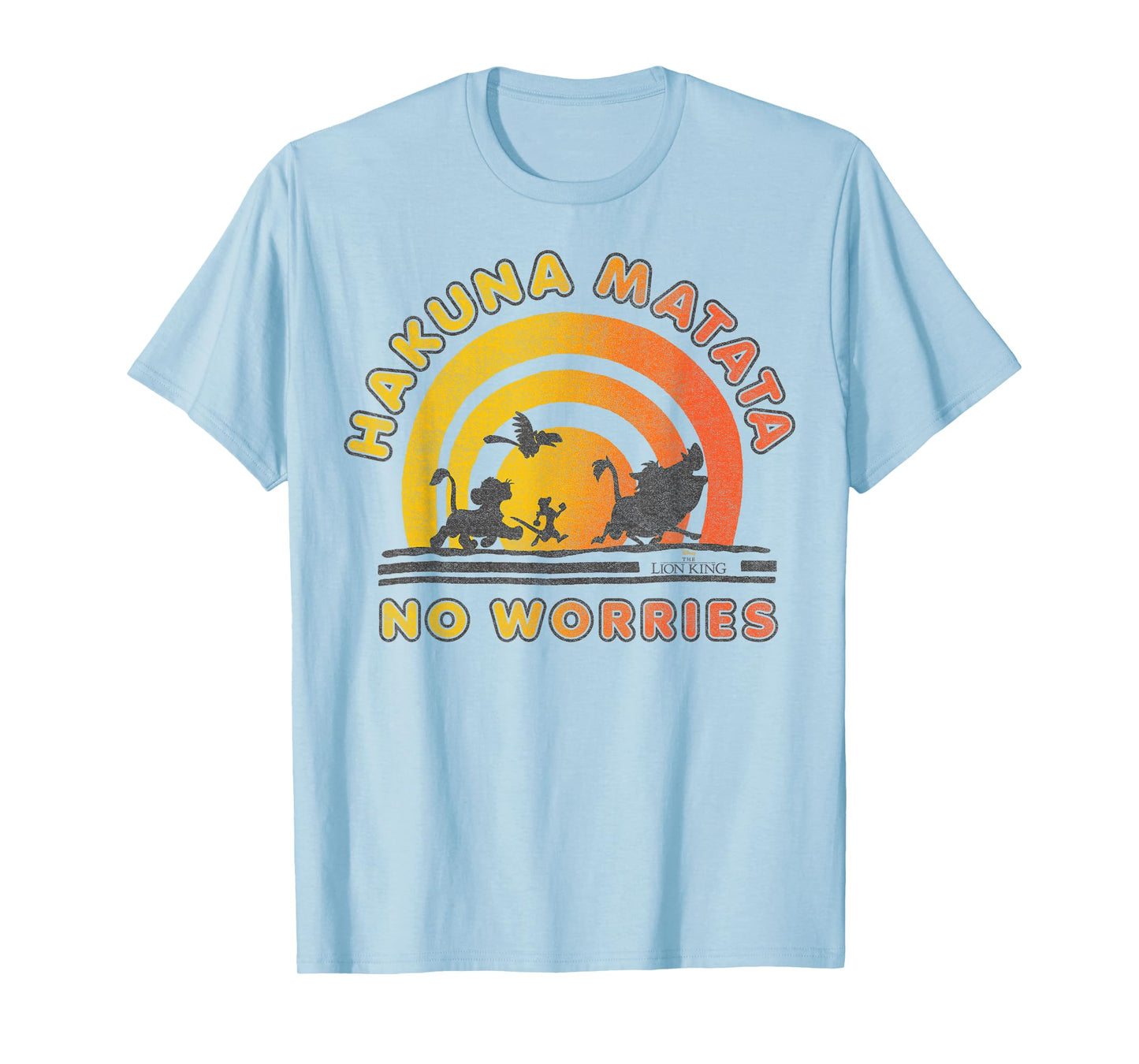Disney The Lion King Hakuna Matata No Worries Sunset Logo T-Shirt