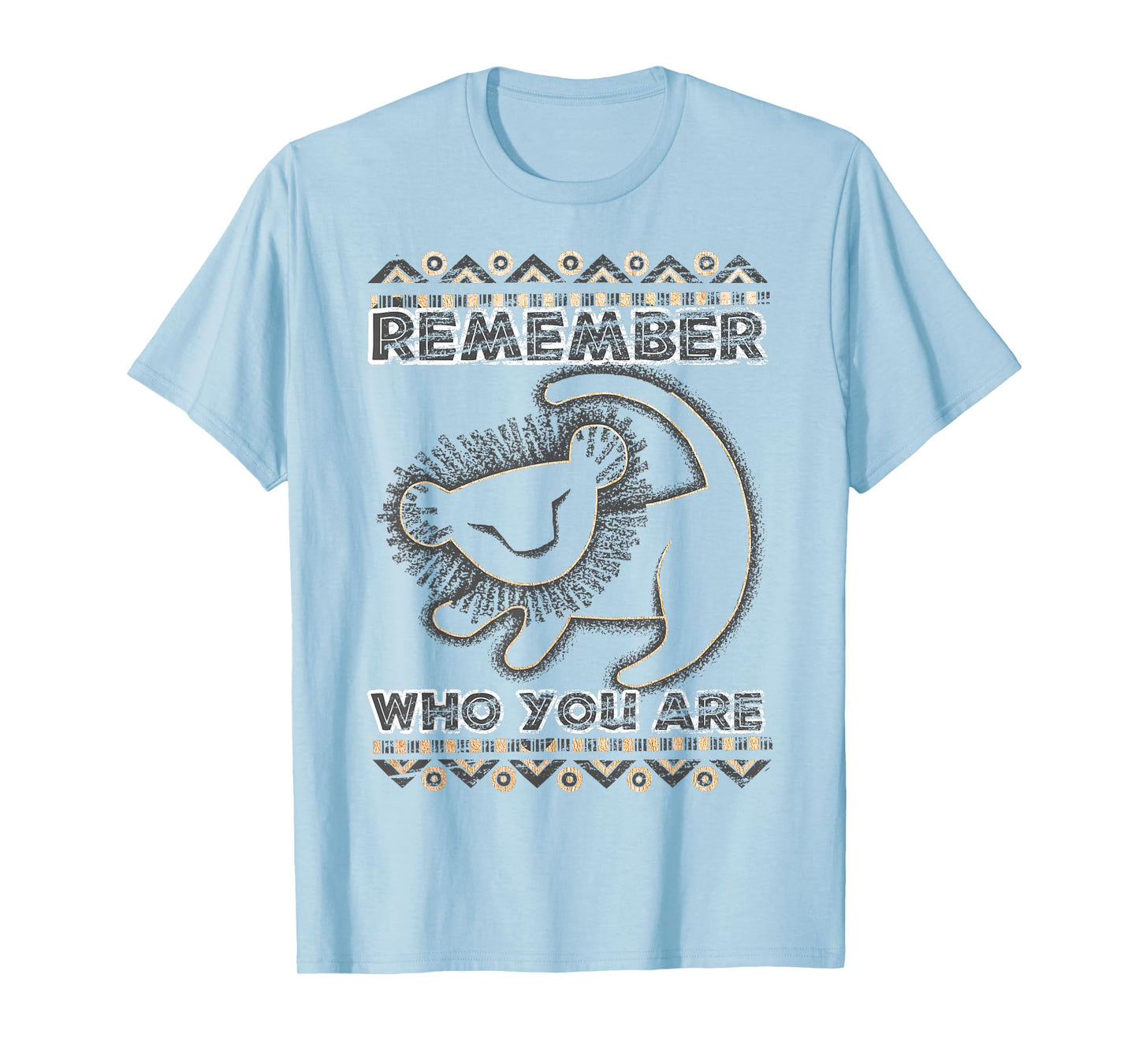 Disney Lion King Remember Who You are Geometric Portrait T-Shirt