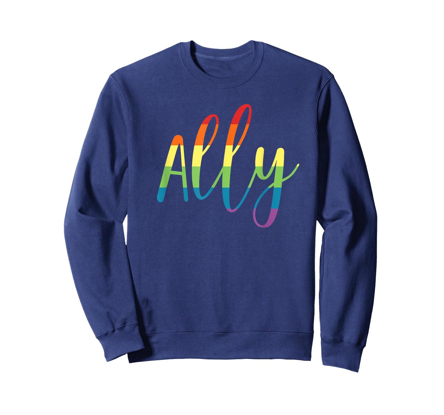 Ally Gay Lesbian Pride Support LGBTQ Equality Rainbow T-Shirt
