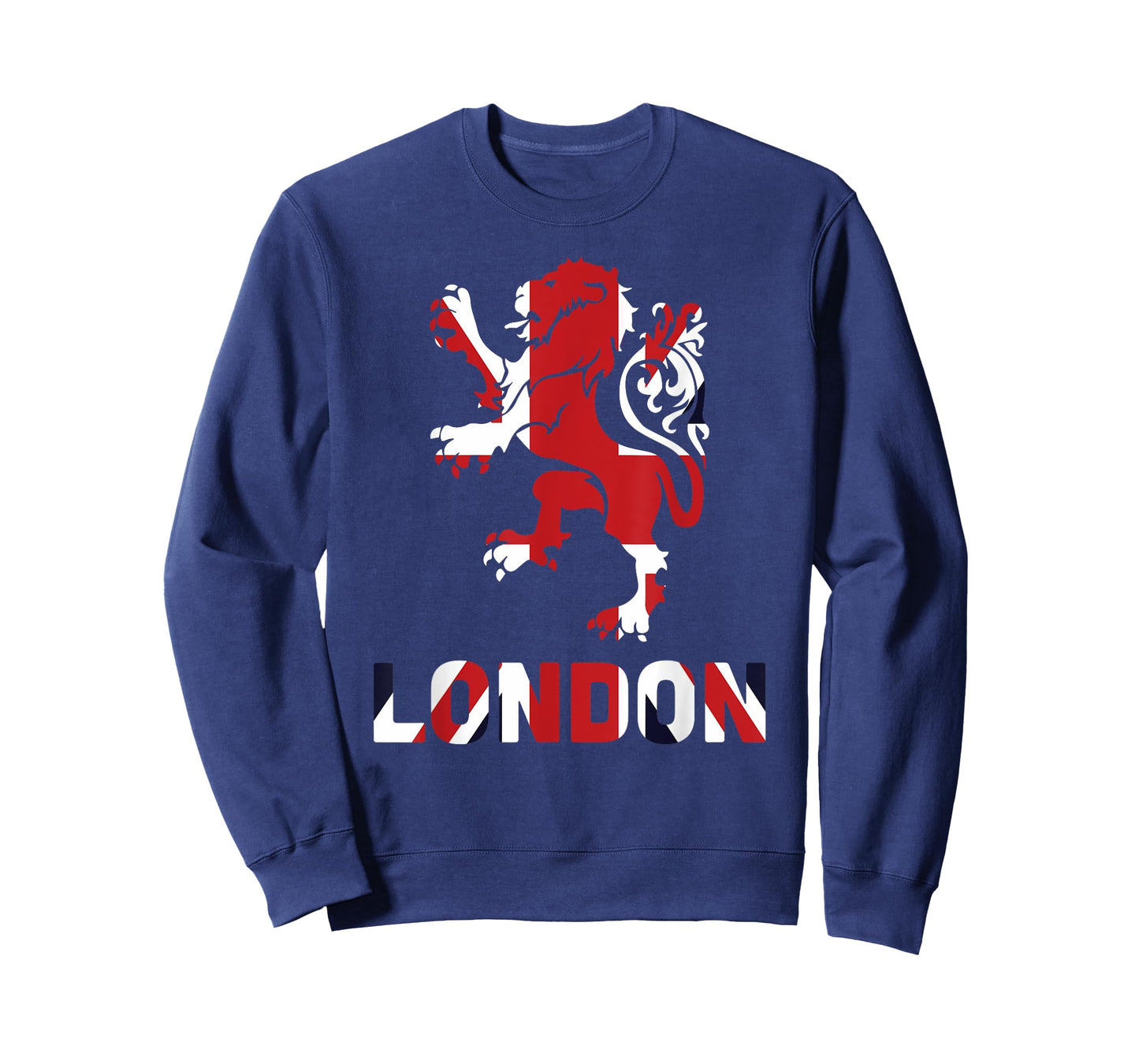London Union Jack Lion T-Shirt United Kingdom British Tee T-Shirt